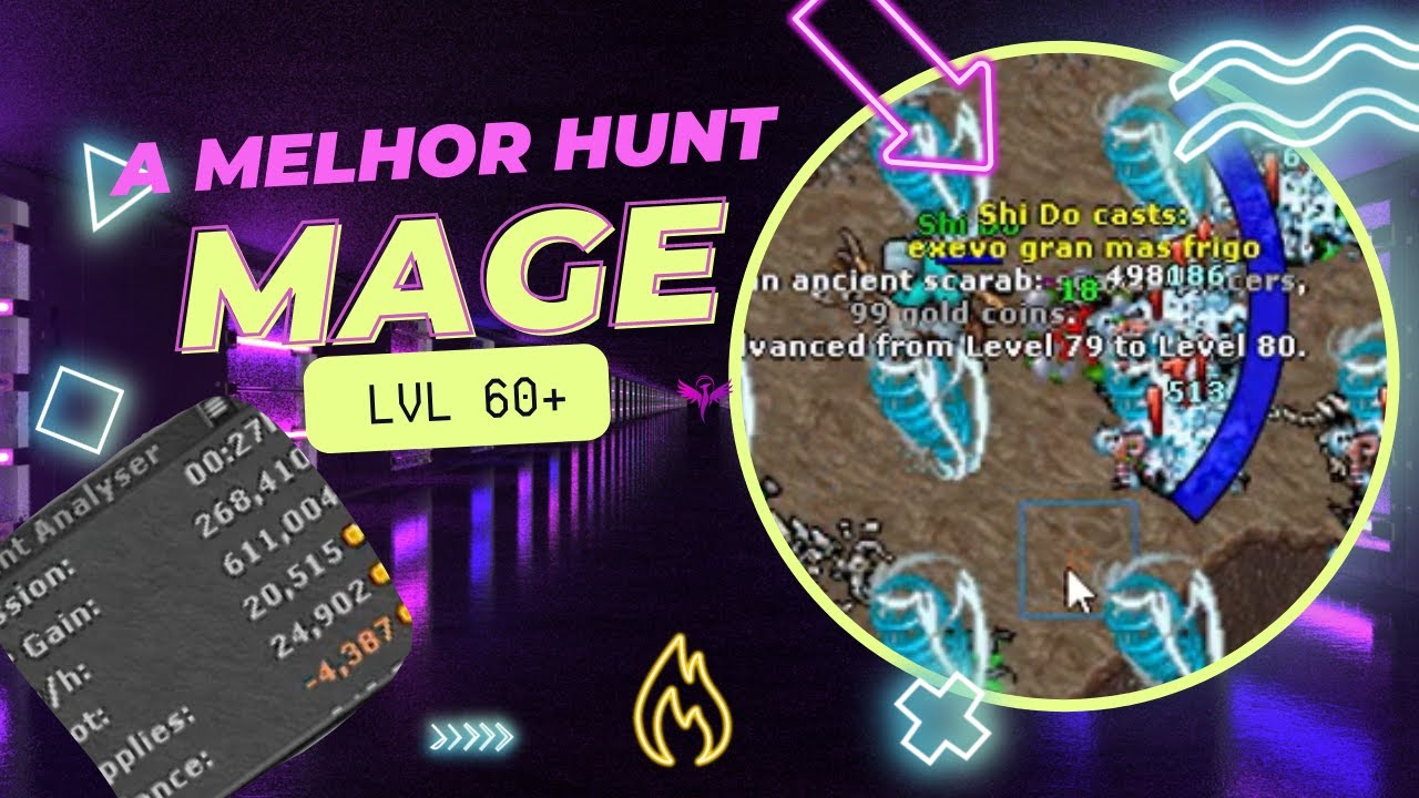 🧙&zwj;♂️[TIBIA] HUNT MAGE LVL 60 💣 #shidozera