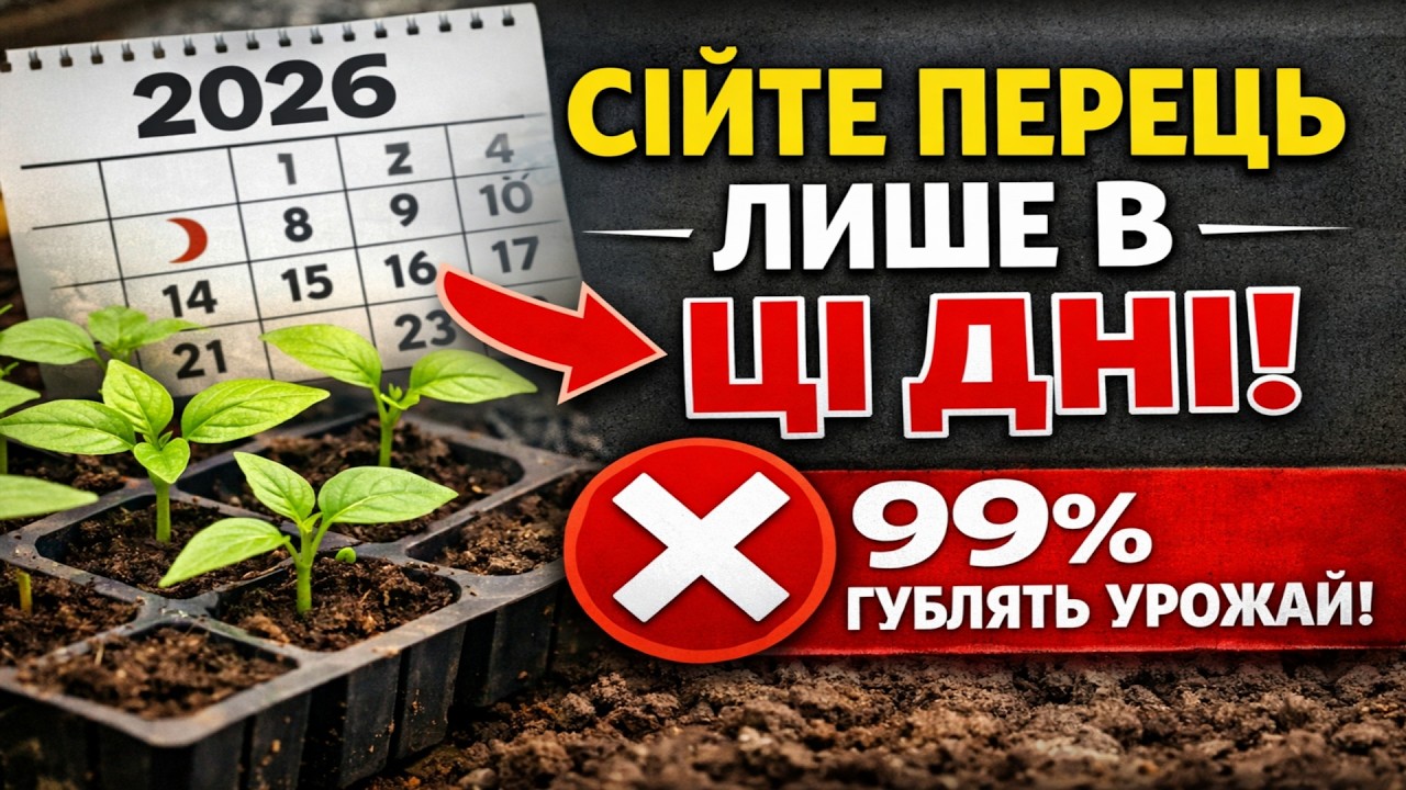 СІЙТЕ ПЕРЕЦЬ У 2026 РОЦІ ЛИШЕ В ЦІ ДНІ! Секрети рекордного врожаю та головна помилка 99% городників