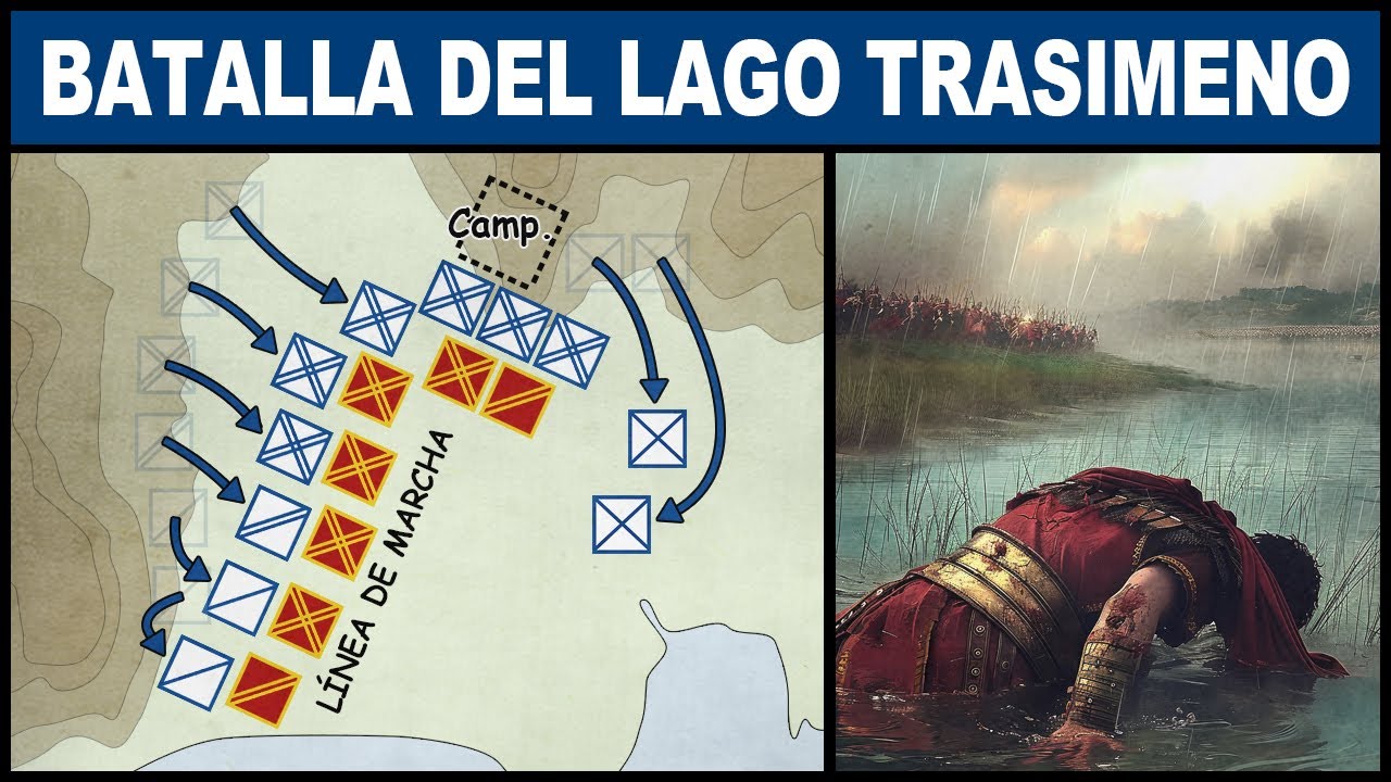 La Batalla del lago Trasimeno (217 a.c.) - II Guerra Púnica - Ep.8
