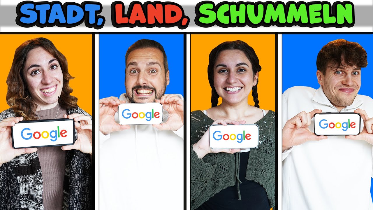WIR DÜRFEN ALLES GOOGELN bei Stadt, Land, Schummeln! Challenge mit Kaan, Dania, Lena & Tom!