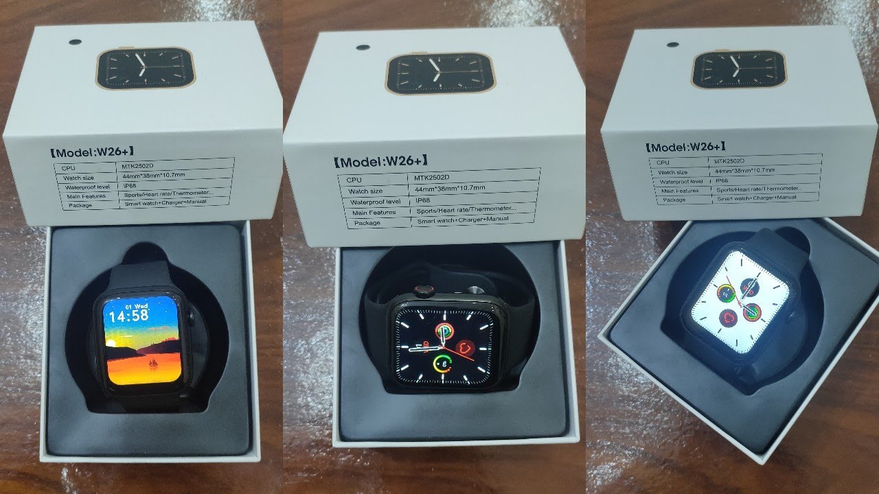 W26 Plus Pro Smart Watch Unboxing & Review / How To Connect With Mobile / Custom Watch Face