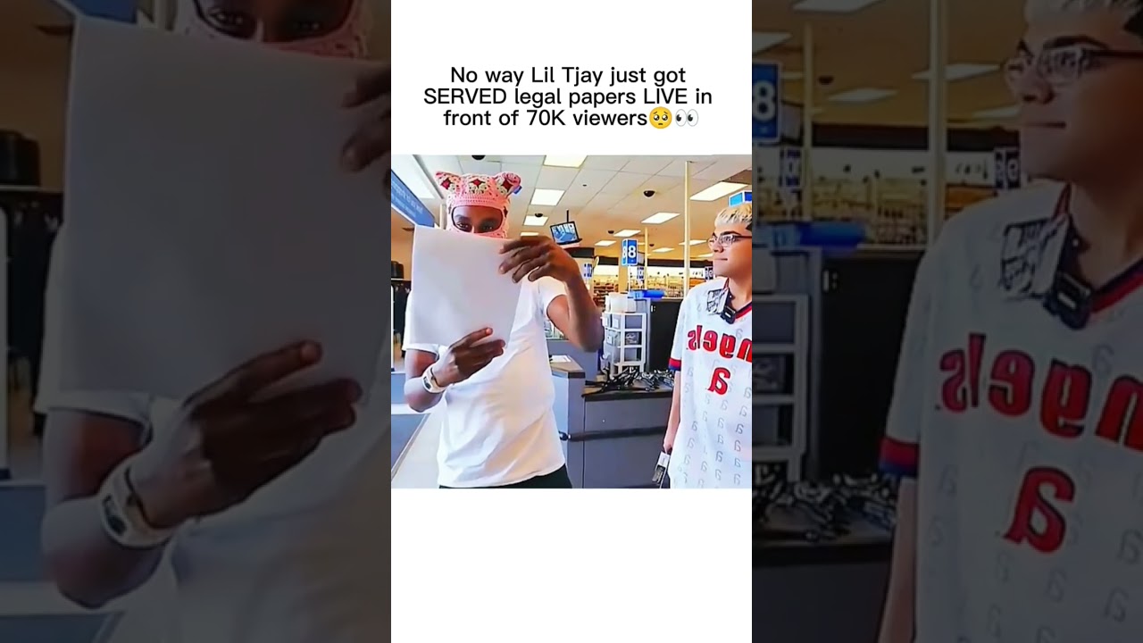 No way Lil Tjay just got SERVED legal papers LIVE in front of 70K viewers 
