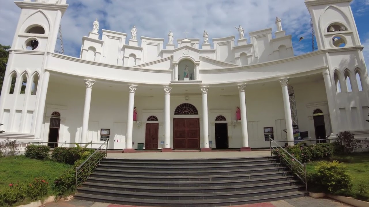 Adaikala Madha Church, Catholic church in Thanjavur, Tamil Nadu #church #youtube