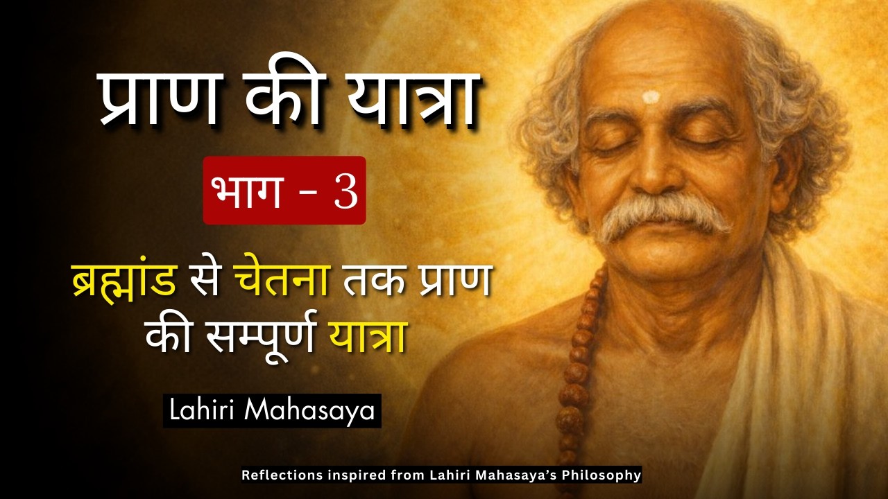 प्राण का रहस्य: ब्रह्मांड से चेतना तक प्राण की यात्रा - भाग -3 | लाहिड़ी महाशय | My reflections