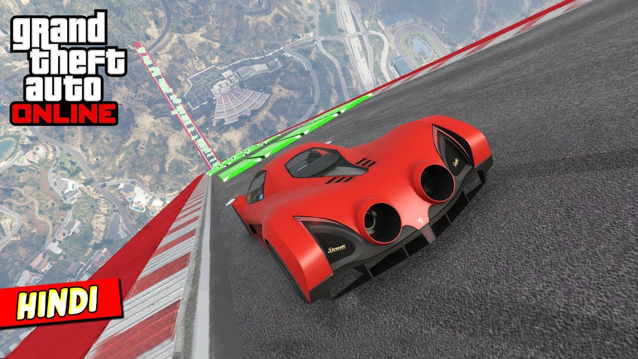 Impossible Mega Ramp Race (Epic Race) 🌟 | GTA 5 Hindi Race | GGMonFire