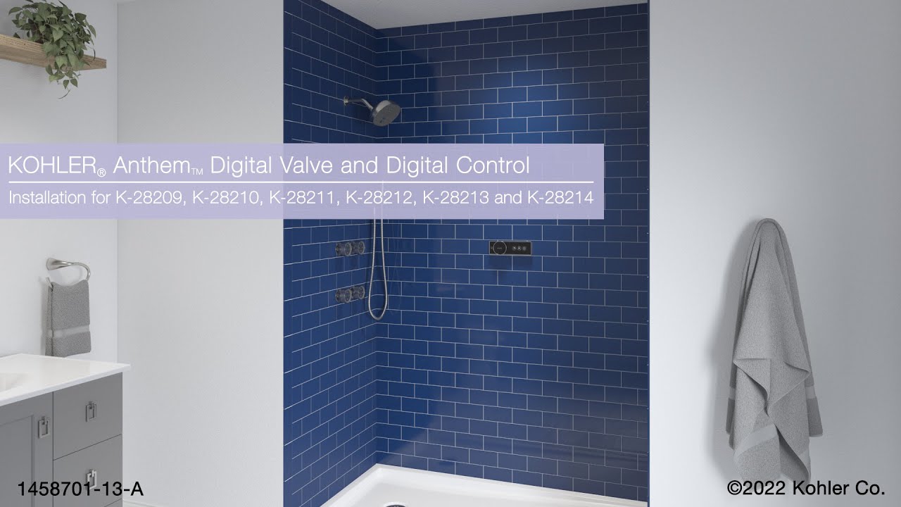 Освойте установку цифрового клапана и цифрового управления KOHLER® Anthem®
