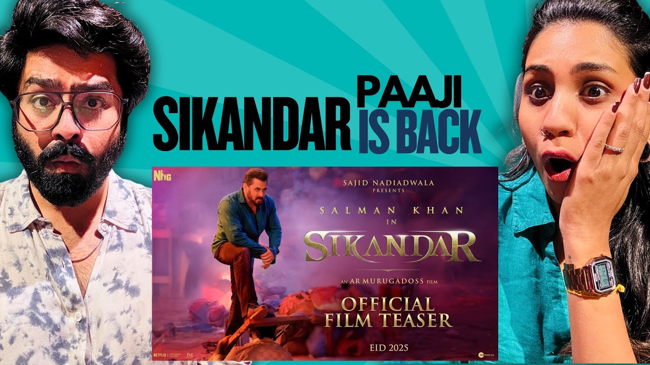 SIKANDAR Official Teaser Reaction - Salman Khan, Rashmika | Sajid Nadiadwala | A.R. Murugadoss