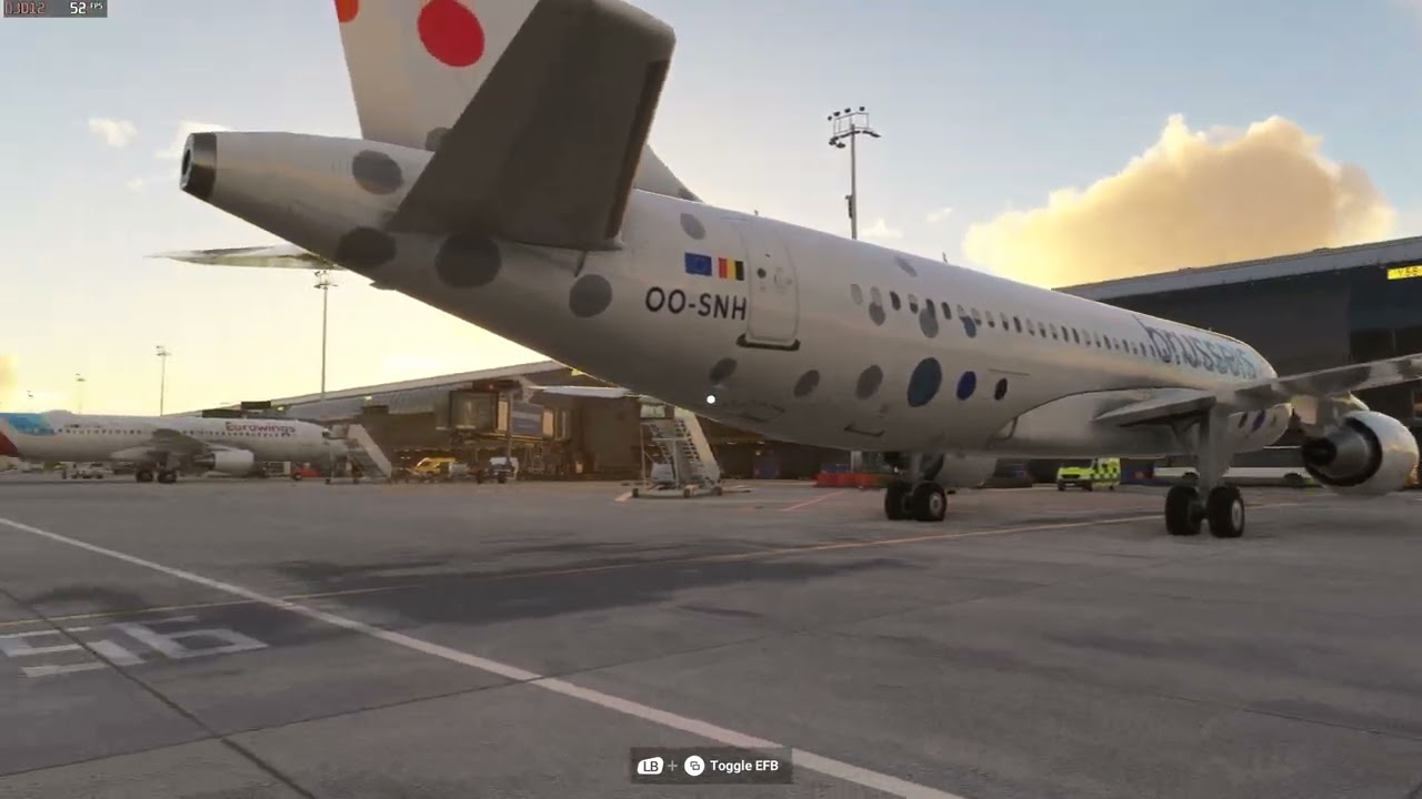 Microsoft Flight Simulator 2025 EBBR Brussel Traffic in 4k