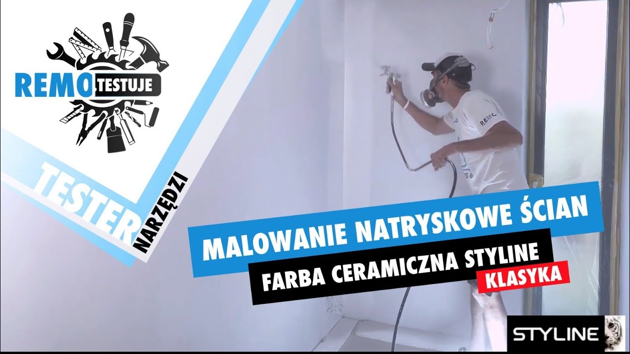 Malowanie natryskowe ścian farba ceramiczna Styline Klasyka