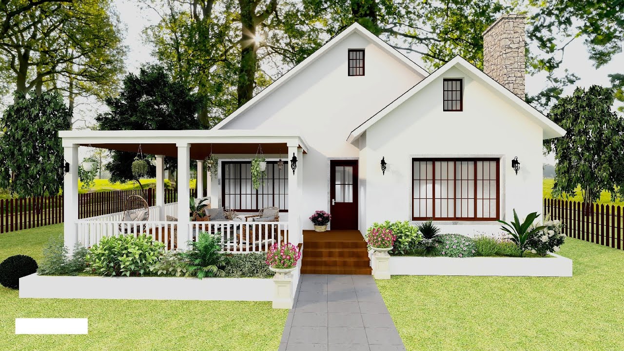 Most Beautiful Small House Design  -With Floor Plan