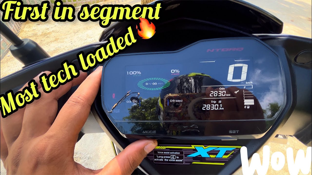 TVS NTORQ XT speedometer features explained in detail #ntorqxt #tvs #tvsntorqracexp