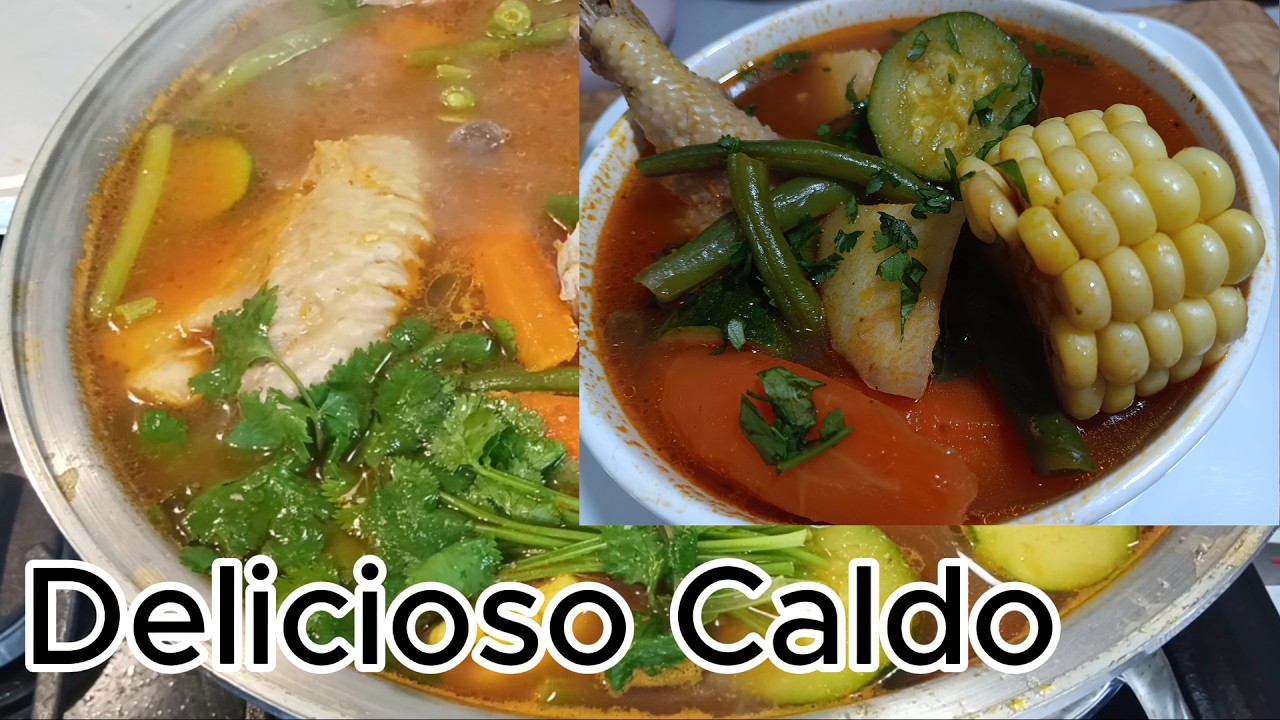 Caldo de Pollo Rojo (Chicken soup with vegetables)