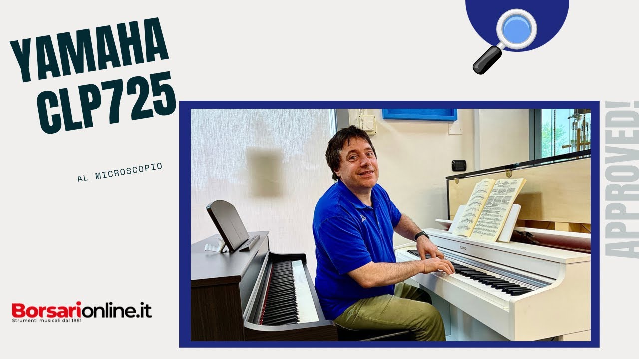 PIANOFORTE DIGITALE Yamaha con mobile e pedali CLP725 IN PROVA a cura di borsarionline.it