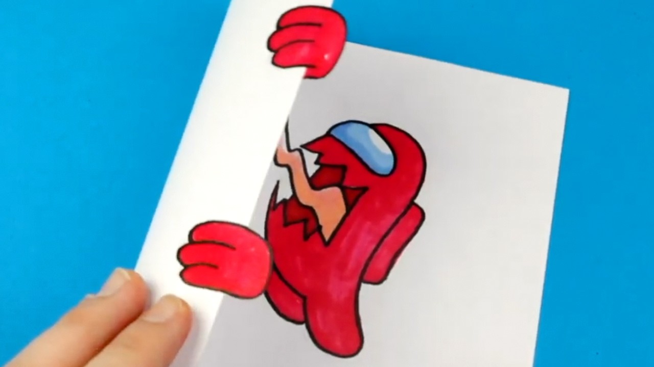 10 INSANE Among Us Paper Crafts + Full Tutorials! 😱