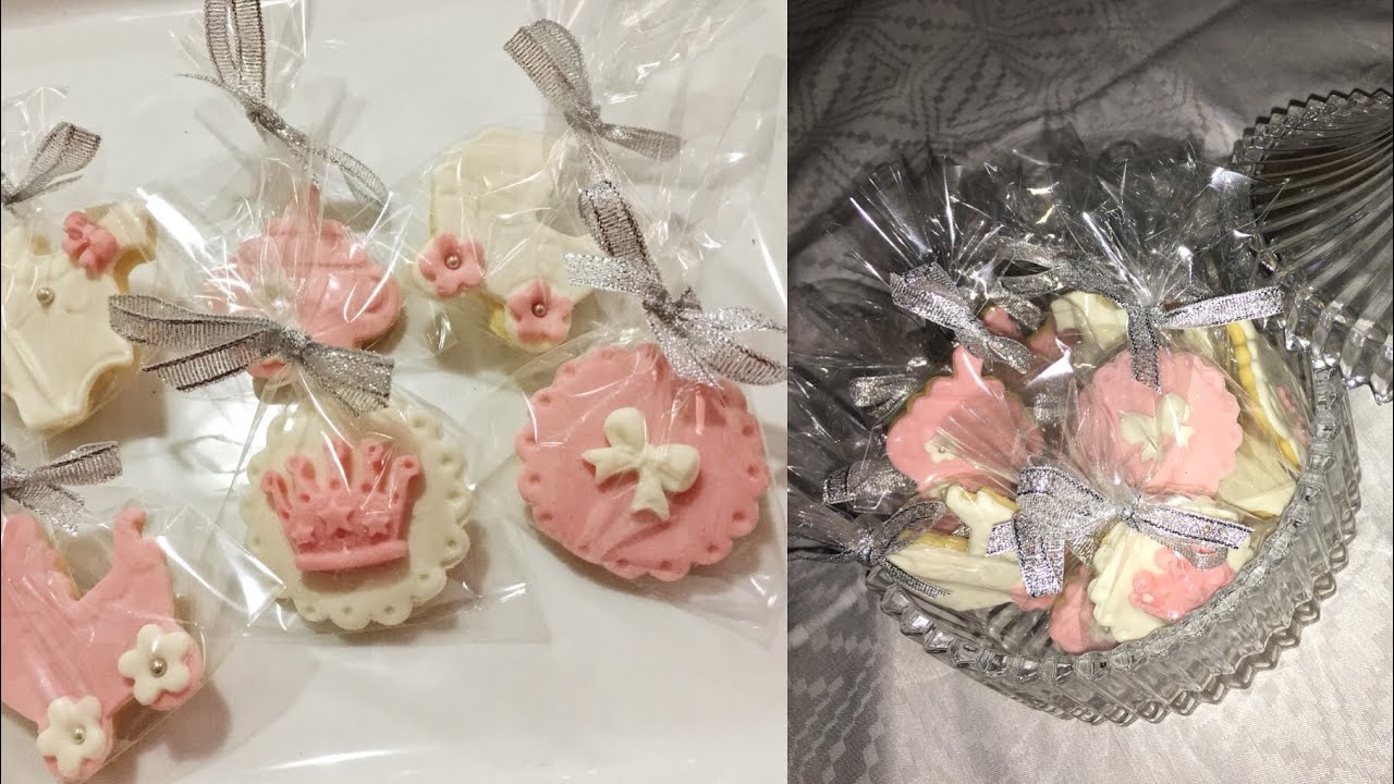 Sablé de naissance, buffet fille, baptême (cuisson, décoration et emballage)🎀🎀 صابلي الزيادة للبنات