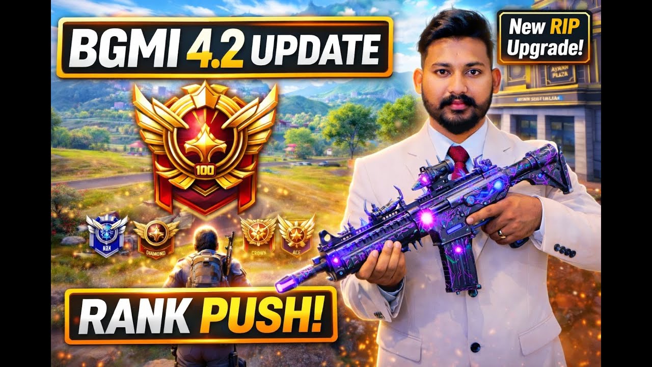 🔴 BGMI 4.2 LIVE 🔥 Aaj Rank Push | New RIP Gun |#HoneyisLiveX16