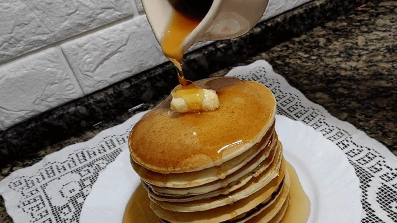 Panqueca Americana sem ovos,massa super fofinha e deliciosa 😍