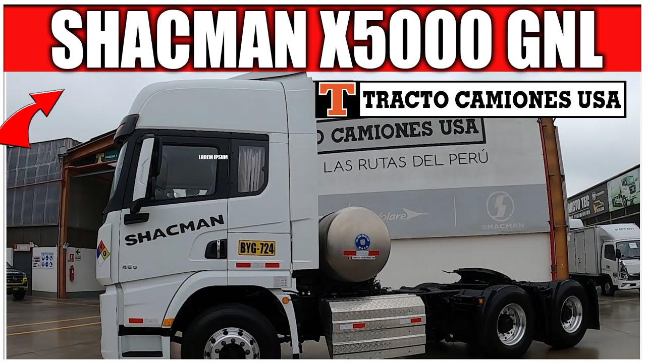 Remolcador Shacman X5000 a GNL de Tracto Camiones USA