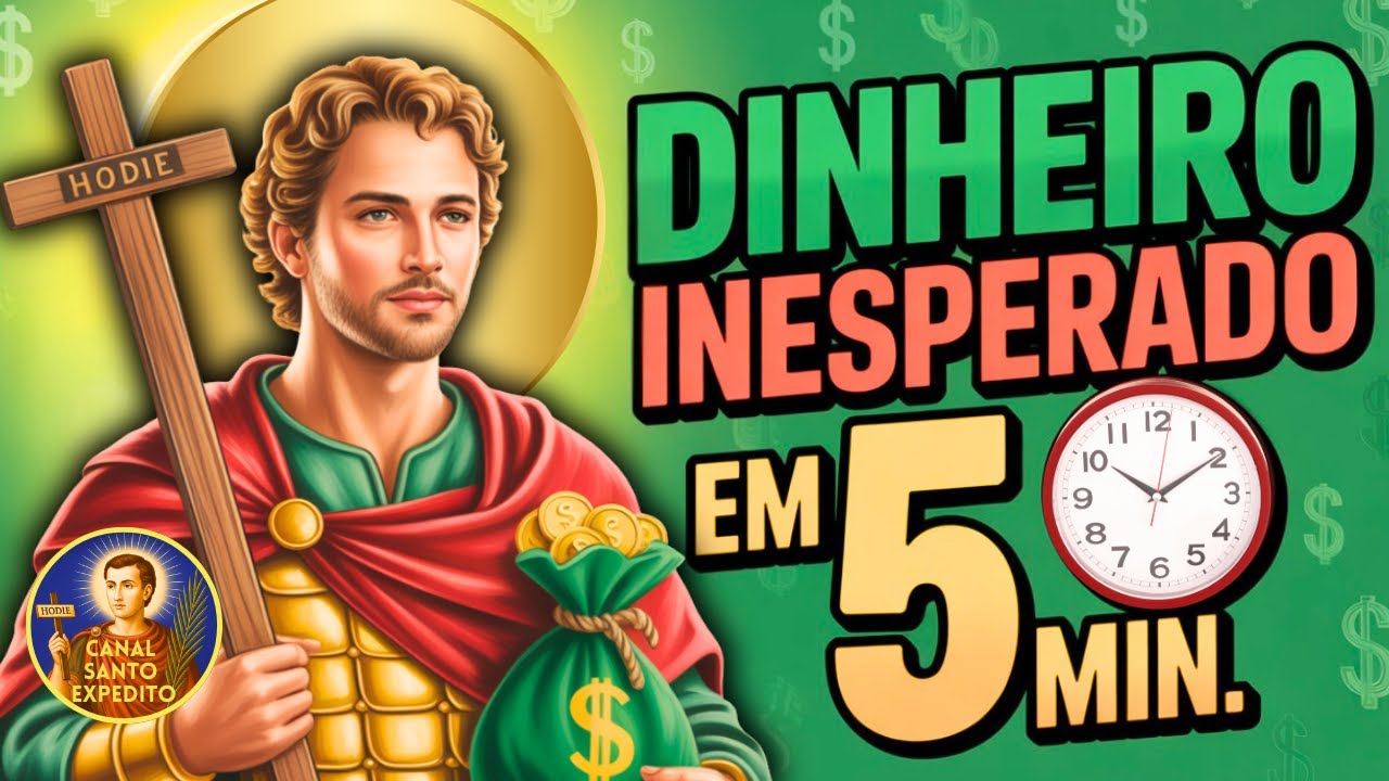💸 DINHEIRO URGENTE EM 5 MINUTOS!   Santo Expedito em SETEMBRO,  de Milagre Financeiro Urgente 🙏✨