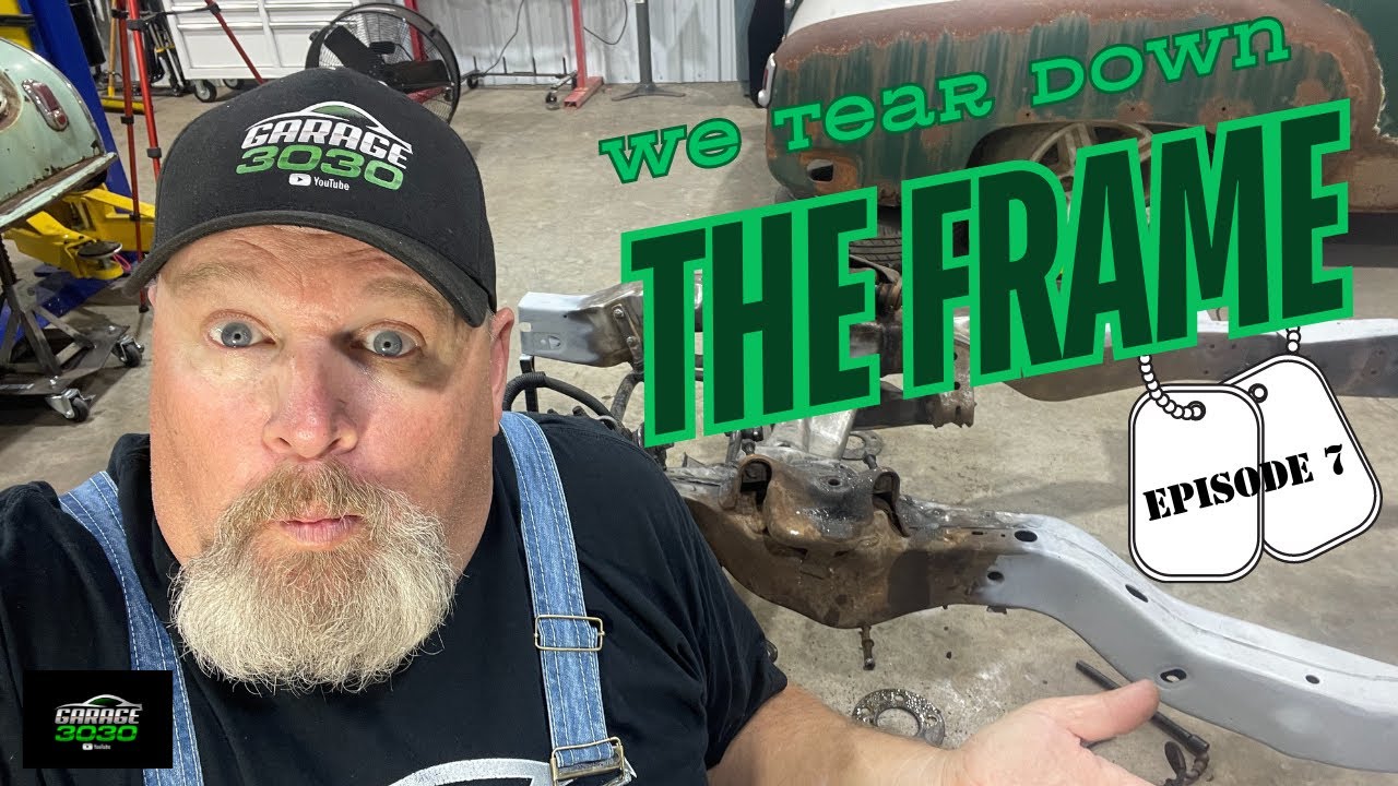 Making progress on the frame of the 1950 Veteran