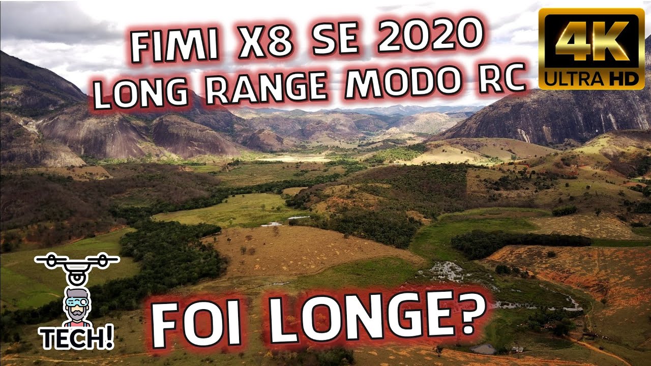FIMI X8 SE 2020 Long Range / Range Test - Modo RC / RC Mode - Teste de Pouso - Teste 4k 30fps