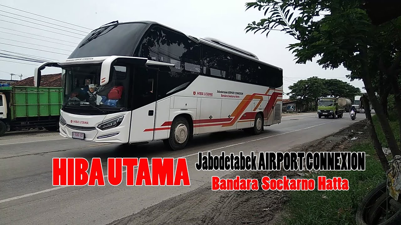 HIBA UTAMA MELINTAS DARI TIMUR DI JALAN RAYA PANTURA #bus #truck
