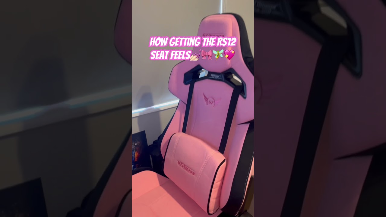 This RS12 seat is the COMFIEST thing, thank you @GTOmegaRacing