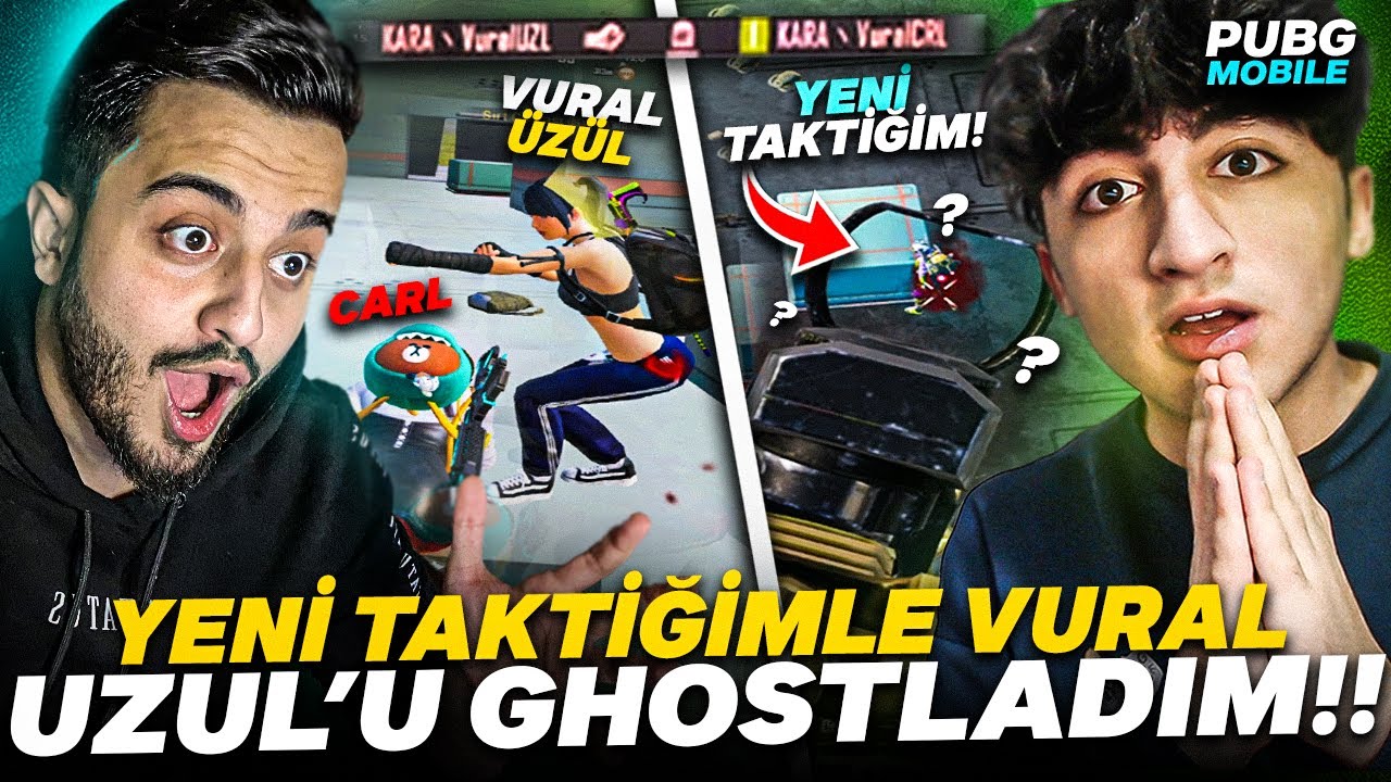 VURAL ÜZÜL'Ü GHOSTLARKEN YUMRUKLANDIM! YENİ TAKTİĞİMLE GHOSTLAYIP VURDUM! (ÇOK ŞAŞIRDI😱)-PUBG Mobile