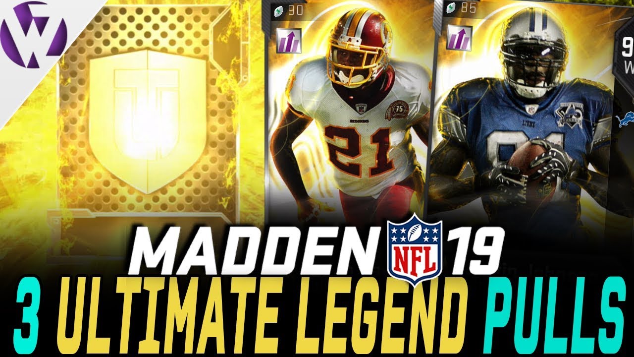 3 FULL ULTIMATE LEGEND PULLS!!! - Madden 19 Pack Opening