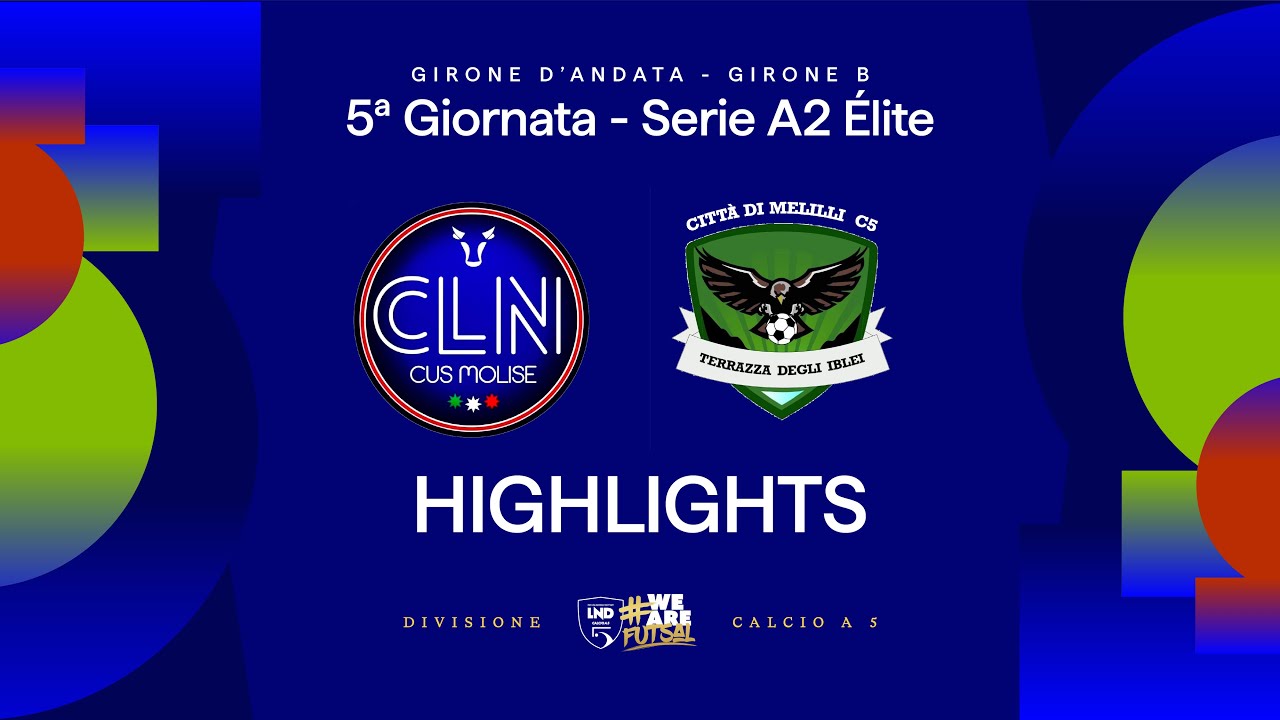CLN CUS Molise-Citt&agrave; di Melilli 4-4 | Gol e highlights | 5&ordf; giornata | Serie A2 &Eacute;lite 25/26 - Gir B