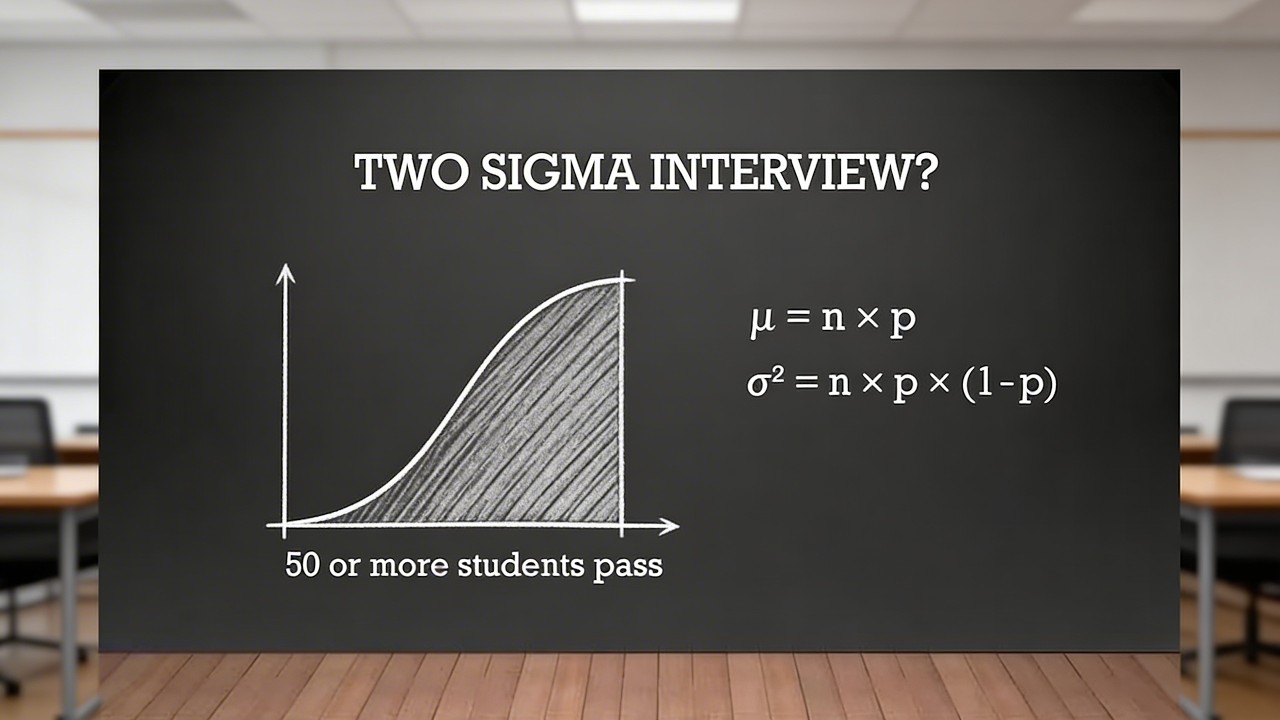 Two Sigma Probability Interview Question | What Are the Odds 50+ Students Pass?