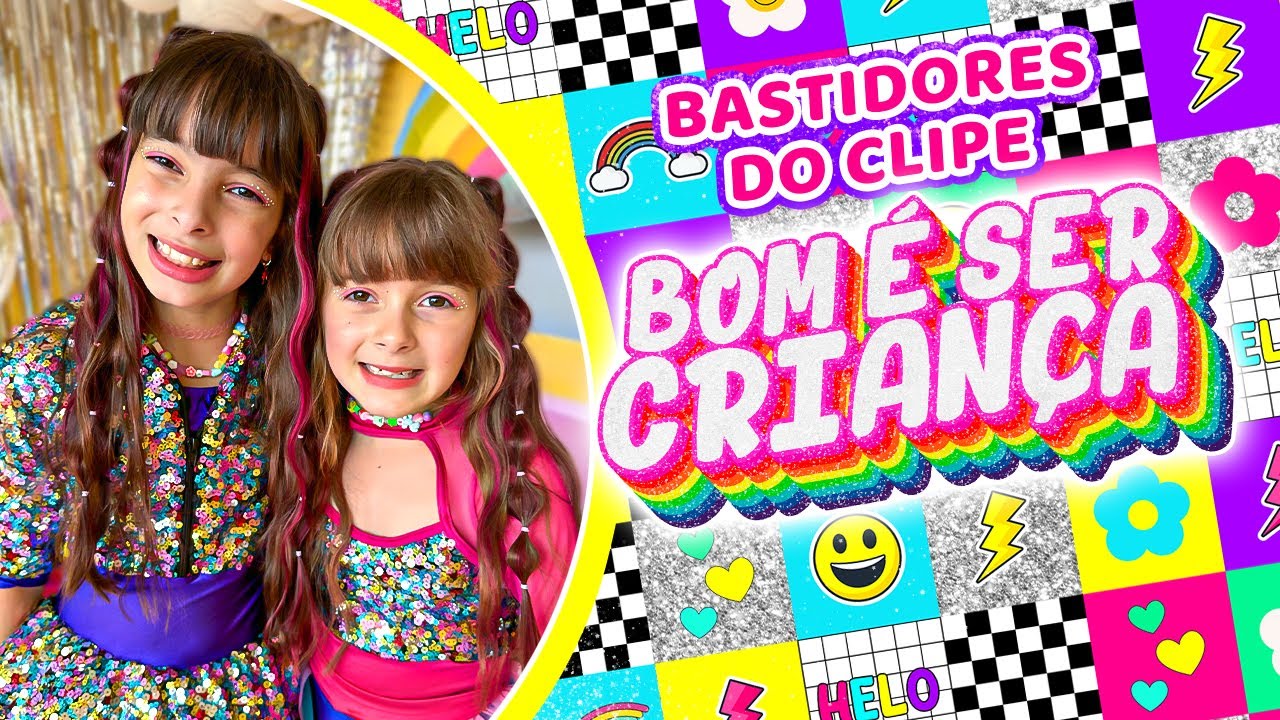 Bastidor do clipe da NOVA MUSICA da Laurinha e Helena. DIA DAS CRIANÇAS (Bom é ser Criança)