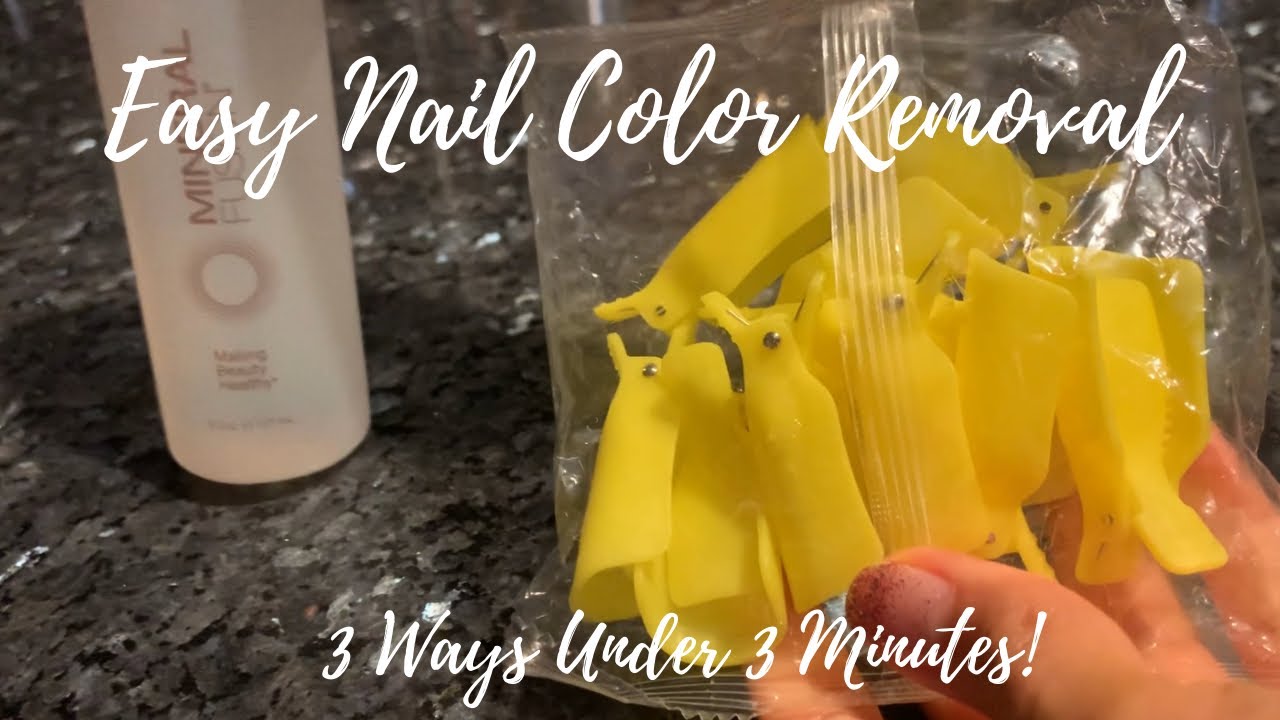 Color Street Nail Polish Removal Methods Comparison // 3 Ways to Remove in under 3 Minutes!