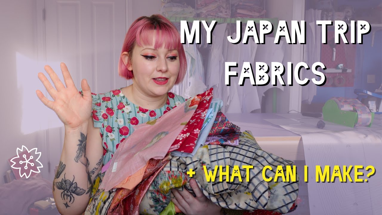 Working with fabrics I bought from my Japan trip! + realising I need to go back