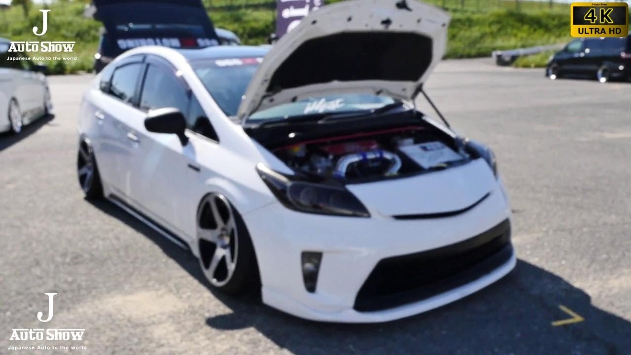 (4K)TOYOTA PRIUS VIPSTYLE Modified プリウスVIPカーカスタム - スーパーカーニバル2017