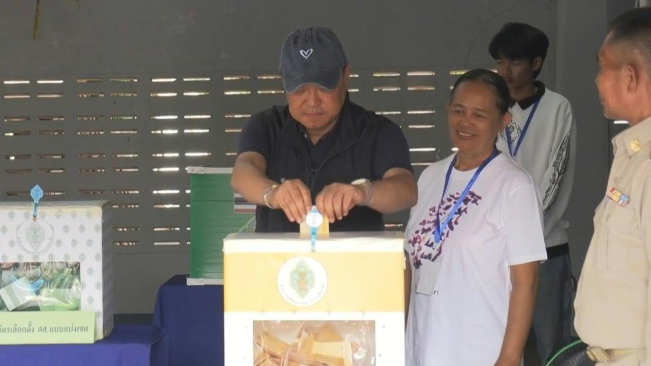 Incumbent Thai PM Anutin casts his ballot in general election | AFP