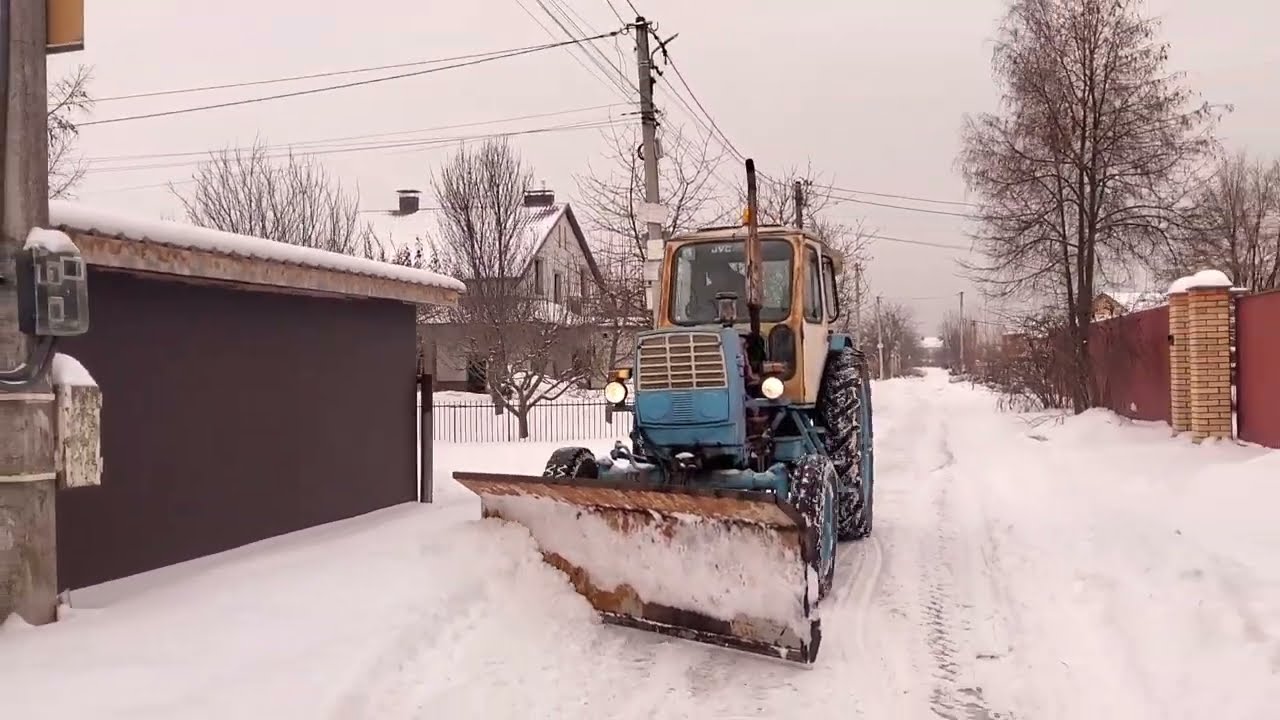 Юмз-6 розчищаю вулицю від снігу❄️