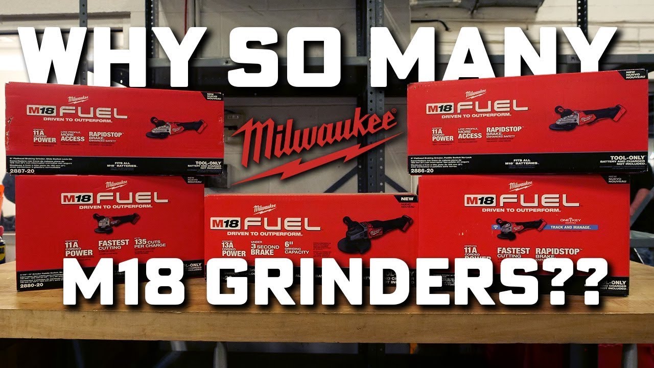 MILWAUKEE M18 Grinders - 5”, 6”, 7” Which Milwaukee Should YOU Choose?!