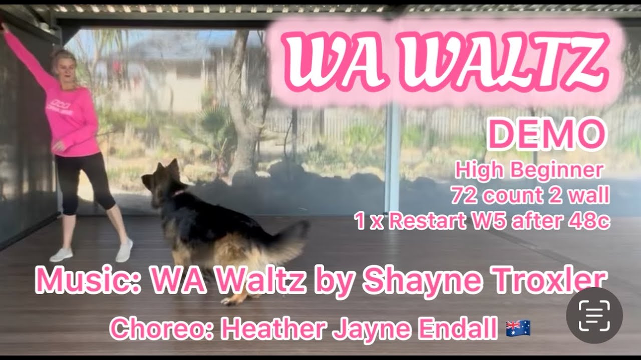 WA Waltz High Beginner Line Dance Demo w Miss Hilda
