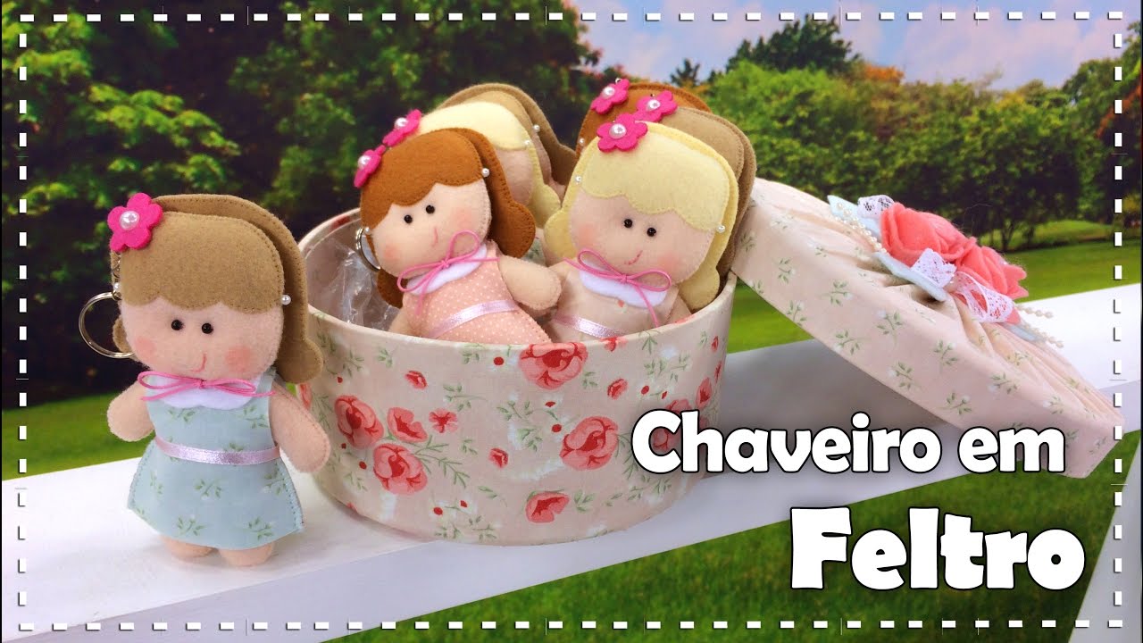 CHAVEIRO DE BONECA EM FELTRO com Fabi Médico - Programa Arte Brasil - 06/10/2016