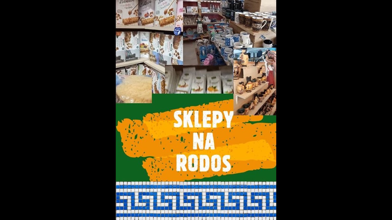Sklepy na Rodos 2019 Przesłodzone słodycze i Chińskie Gąbki #Rodos #podróże