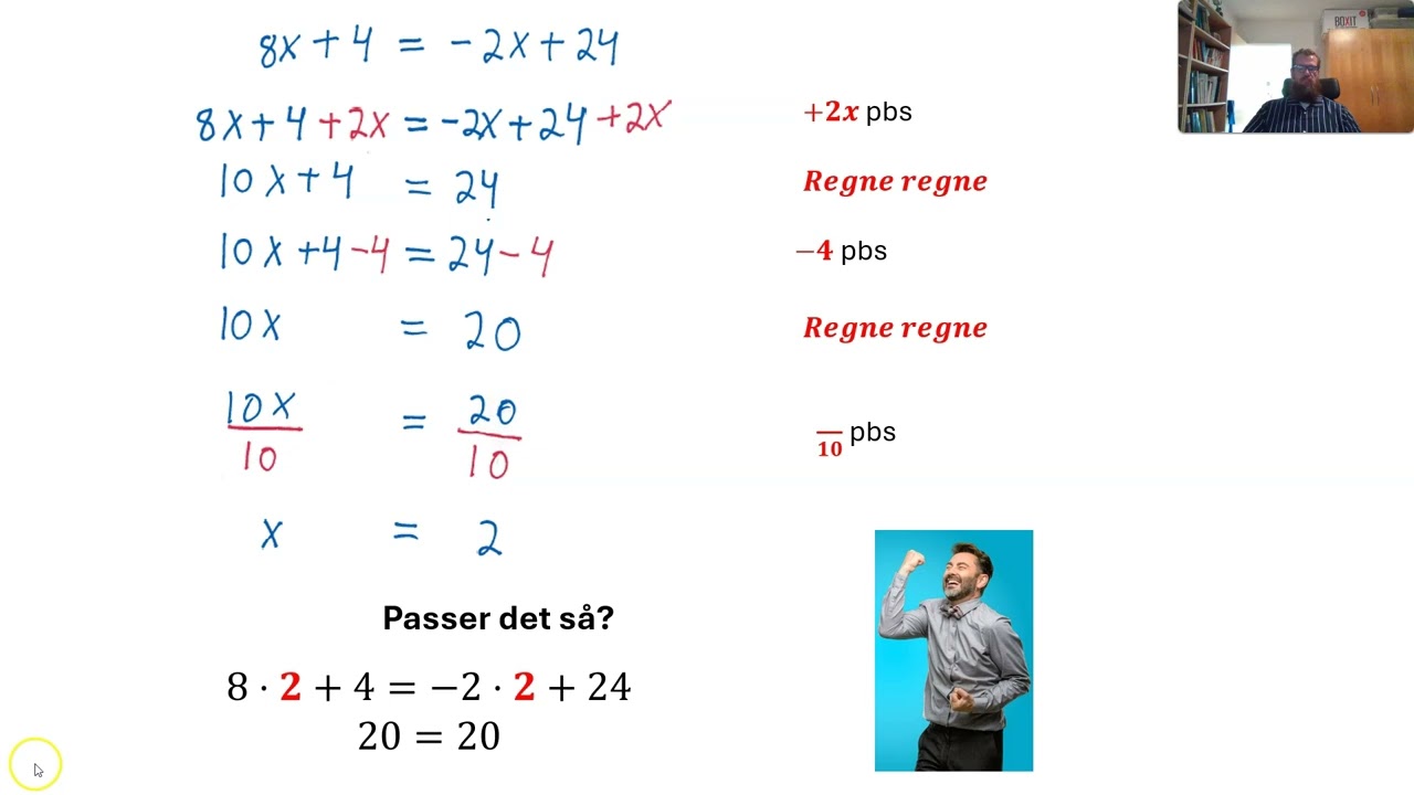 Lineære Funktioner 8 - Løsning Af Ligninger