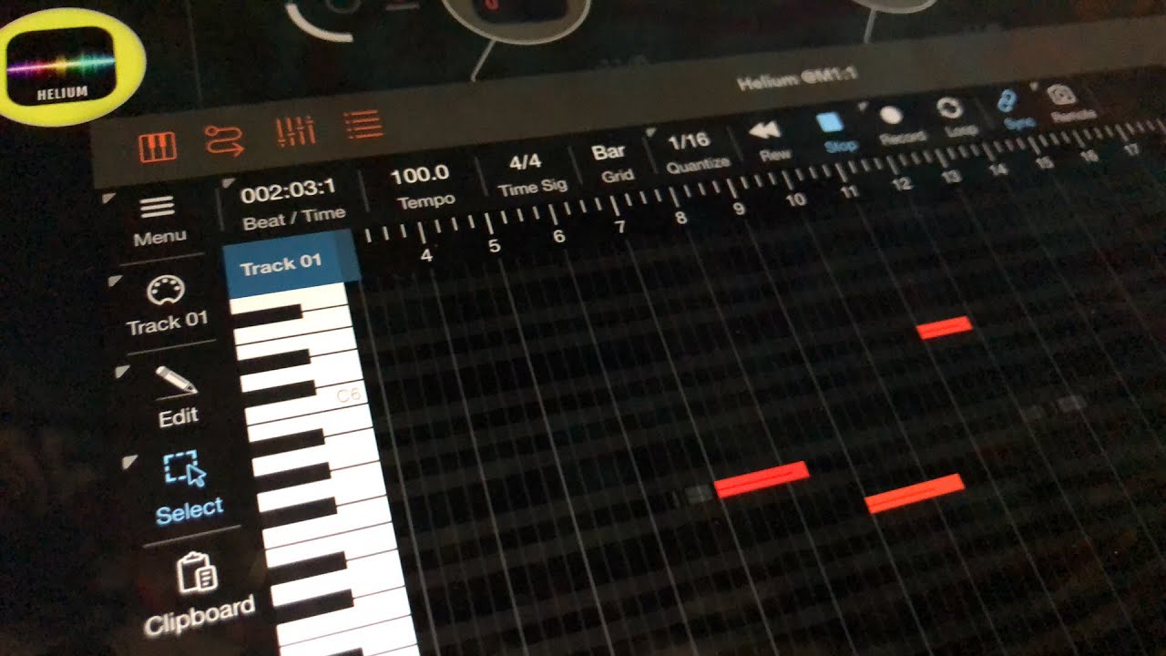 MIDI-секвенсор HELIUM от 4Pockets — как я буду его использовать в AUM — живая демонстрация на iPad