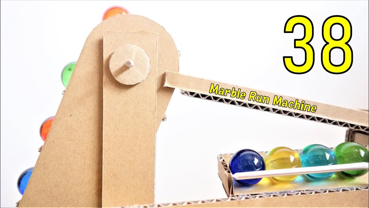 Marble Run Machine 38【LADDER-CHAIN】ビー玉コースター38/ダンボール工作　ラダーチェーン