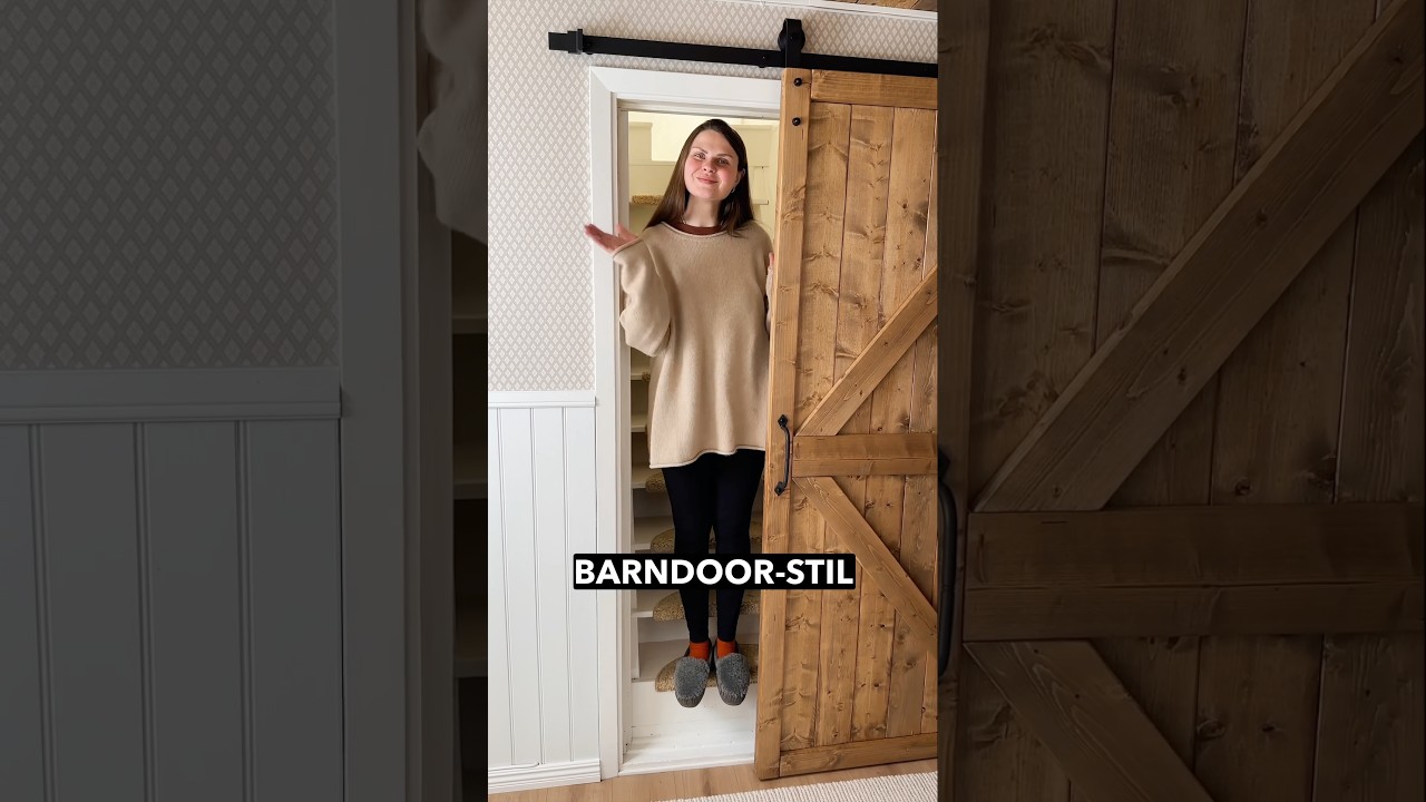 DIY Schiebet&uuml;r im Barndoor-Stil 🔨 #diy #barndoor #schiebet&uuml;r