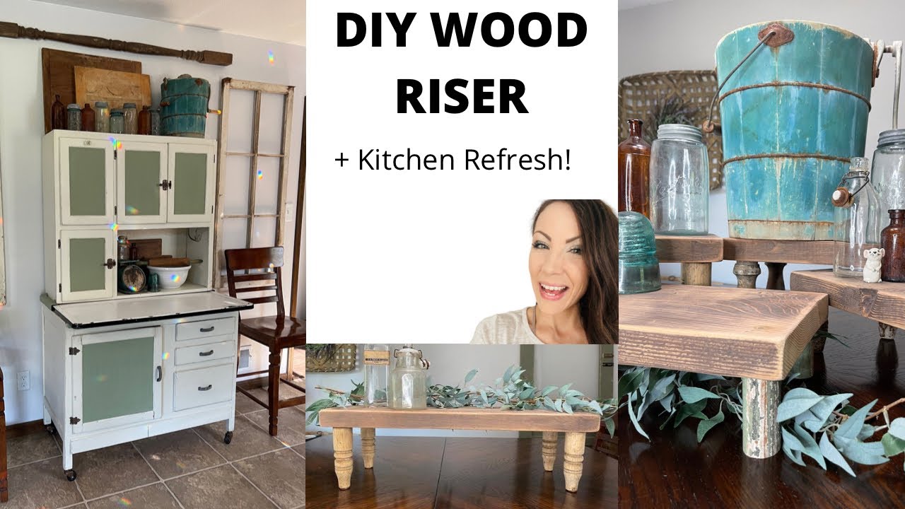 DIY Wood Riser | NEW Clean With Me | Decorate With Me | DIY Farmhouse Decor | Heating Pad Review