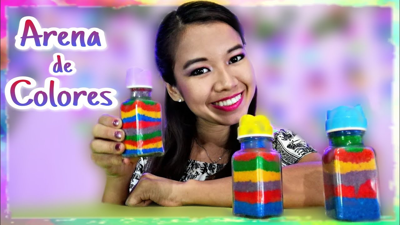 COMO hacer ARENA de COLORES con SAL
