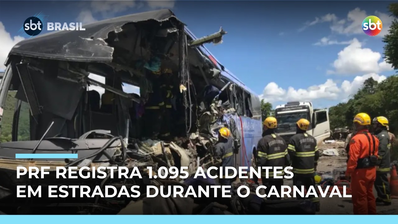 Operação Carnaval: PRF registra 1.095 acidentes em estradas durante feriado | #SBTBrasil