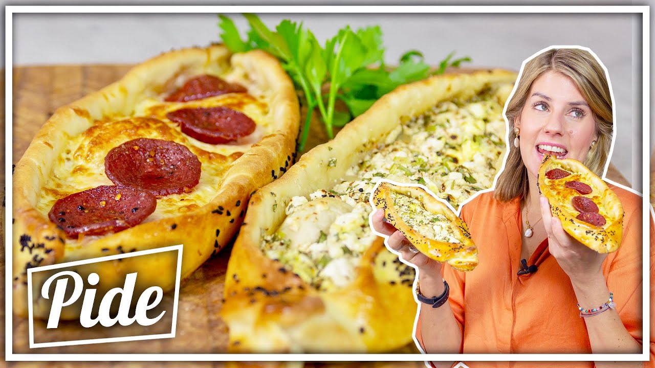 Türkische Pide backen | vegetarisch und mit Sucuk | Felicitas Then