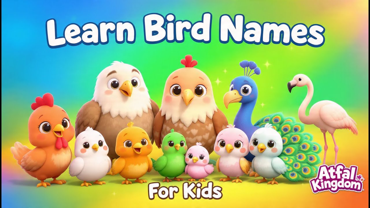 Bird Names for Kids | Learn Birds with Pictures & Pronunciation | Atfal Kingdom
